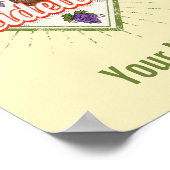 Heidelberg am Neckar Deutschland Retro Wein Vintag Poster (Ecke)