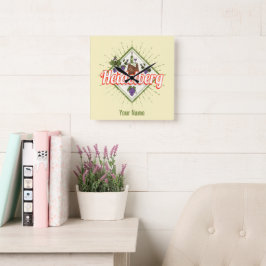 Heidelberg am Neckar Deutschland Retro Wein Vintag Quadratische Wanduhr