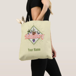 Heidelberg am Neckar Deutschland Retro Wein Vintag Tasche