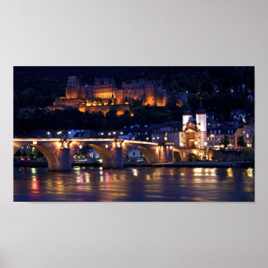 Heidelberg bei der Nachtdruckausgabe Poster (Vorne)