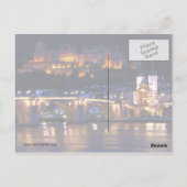 Heidelberg bei der Nachtpostkarte Postkarte (Rückseite)