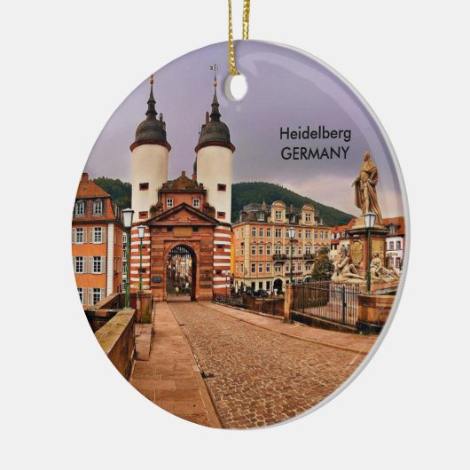 HEIDELBERG, BRIDGEGATE KERAMIKORNAMENT (Links)
