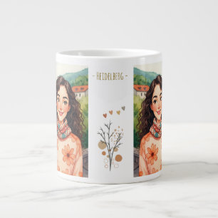 Heidelberg, Deutschland, Hübsch Girl, Naturschönhe Jumbo-Tasse