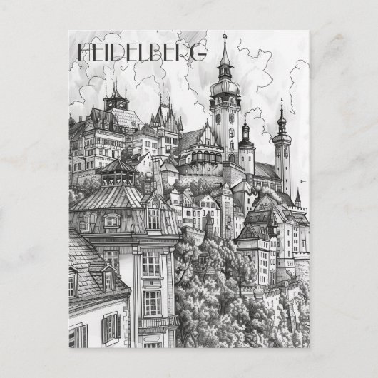 Heidelberg Deutschland Postkarte (Vorderseite)