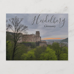 Heidelberg Deutschland Postkarte mit Schloss