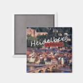 Heidelberg Deutschland Reisen Foto Souvenir Magnet (Vorderseite/Rückseite)