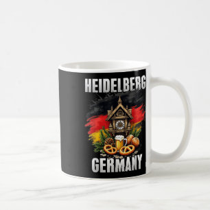 Heidelberg Deutschland Souvenir German Flag Travel Kaffeetasse
