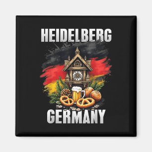 Heidelberg Deutschland Souvenir German Flag Travel Magnet