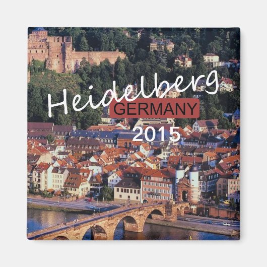 Heidelberg Deutschland Souvenir Magnet Change Year (Vorne)