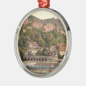 Heidelberg II, Baden-Württemberg, Deutschland Silbernes Ornament (Links)