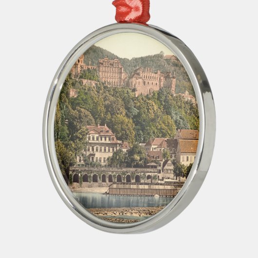 Heidelberg II, Baden-Württemberg, Deutschland Silbernes Ornament (Links)