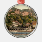 Heidelberg II, Baden-Württemberg, Deutschland Silbernes Ornament (Vorne)