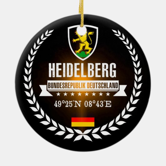 Heidelberg Keramik Ornament (Hinten)