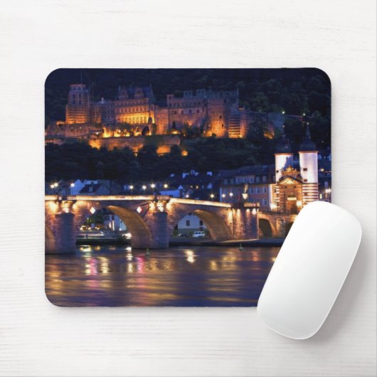 Heidelberg nachts Mousepad (Mit Mouse)