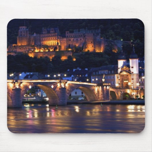 Heidelberg nachts Mousepad (Vorne)