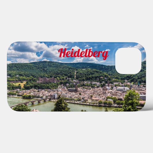 Heidelberg Neckar Panorama Deutschland Case-Mate iPhone Hülle (Rückseite (Horizontal))