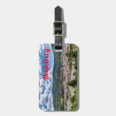 Heidelberg Neckar Panorama Deutschland Gepäckanhänger (Vorderseite vertikal)