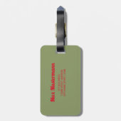 Heidelberg Neckar Panorama Deutschland Gepäckanhänger (Rückseite vertikal)