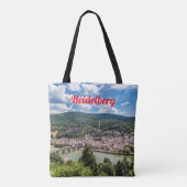 Heidelberg Neckar Panorama Deutschland Tasche (Rückseite)