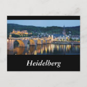 Heidelberg Panorama Postkarte (Vorderseite)