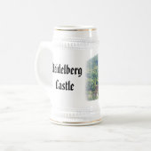 Heidelberg-Schloss - Stein Bierglas (Vorderseite Links)
