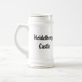 Heidelberg-Schloss - Stein Bierglas (Links)