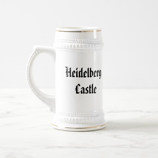 Heidelberg-Schloss - Stein Bierglas (Links)