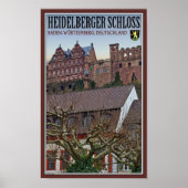 Heidelberg - Schloss von unten Poster (Vorne)
