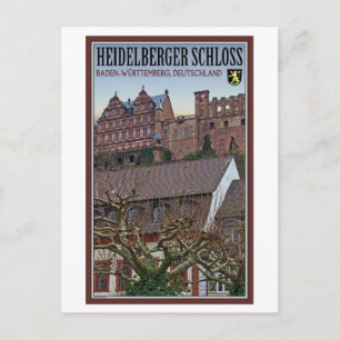 Heidelberg - Schloss von unten Postkarte