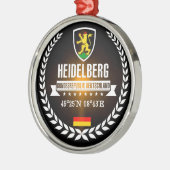 Heidelberg Silbernes Ornament (Links)