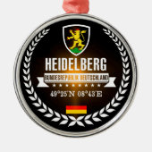 Heidelberg Silbernes Ornament (Vorne)