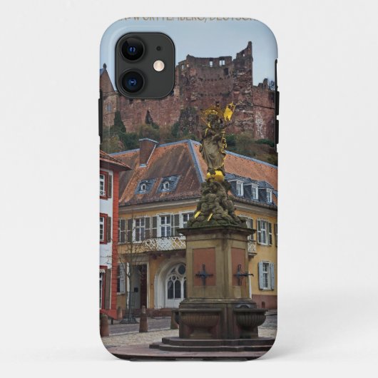 Heidelberg - Statue und Schloss Case-Mate iPhone Hülle (Rückseite)
