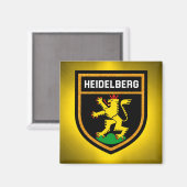 Heidelberger Flagge Magnet (Vorderseite/Rückseite)