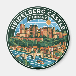 Heidelberger Schloss Deutschland Magnet