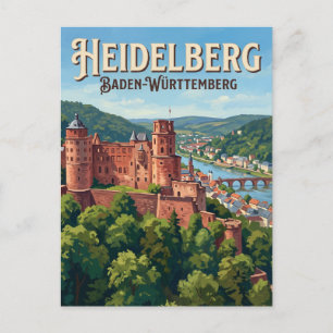 Heidelberger Schloss Deutschland Postkarte