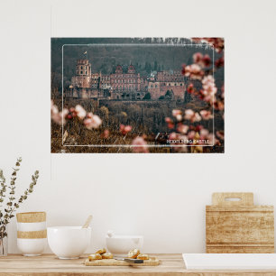 Heidelberger Schloss Frühling – Romantisches deuts Poster