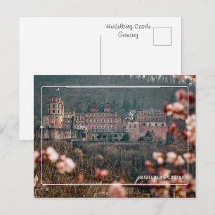 Heidelberger Schloss Frühling Romantisches Deuts Postkarte