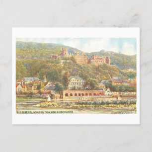 Heidelberger Schloss in alter Zeit Postkarte