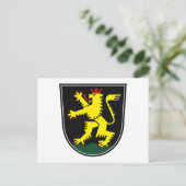 Heidelberger Wappen Postkarte (Stehend Vorderseite)
