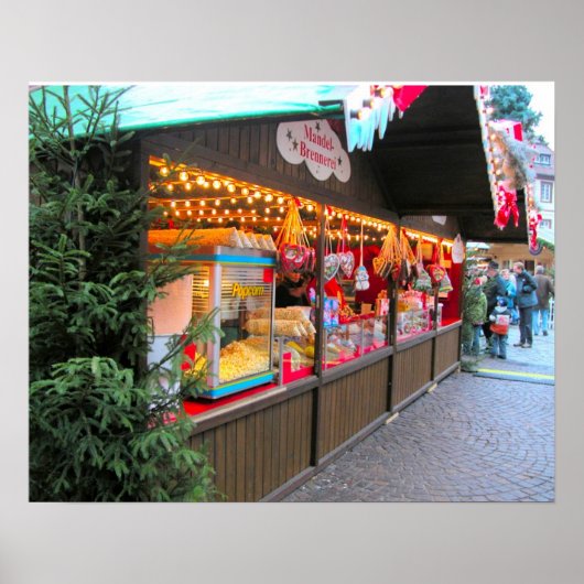 Heidelberger Weihnachtsmarkt, Weihnachtsstall Poster (Vorne)