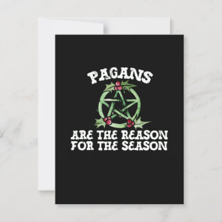 Heiden sind der Grund für die Saison Postkarte