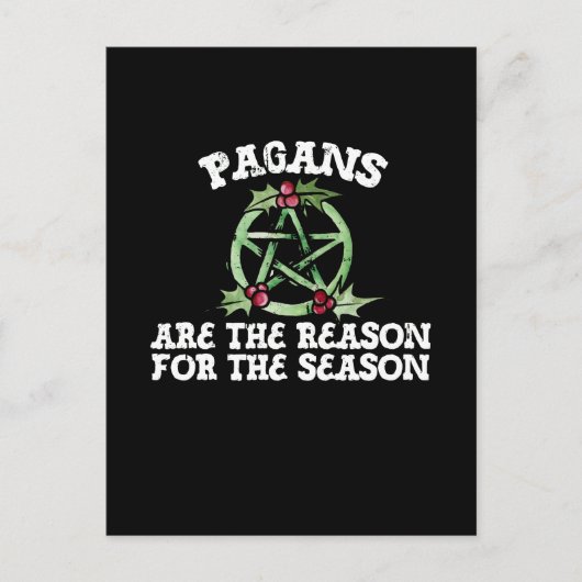 Heiden sind der Grund für die Saison Postkarte (Vorderseite)