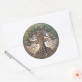 Heidenbaum Runder Aufkleber (Umschlag)