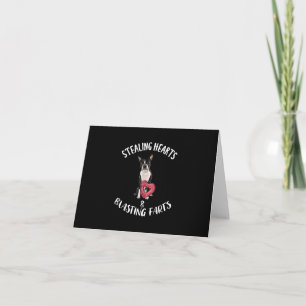 Heidenrauschen von Furzen Boston Terrier Dankeskarte