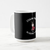 Heidenrauschen von Furzen Boston Terrier Kaffeetasse (Vorderseite Links)