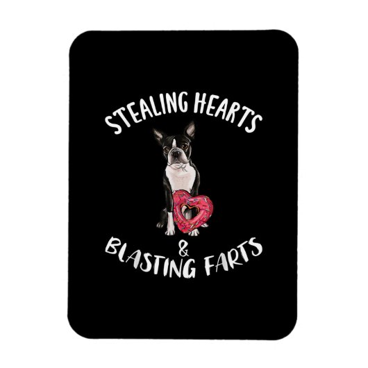 Heidenrauschen von Furzen Boston Terrier Magnet (Vertikal)