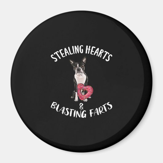 Heidenrauschen von Furzen Boston Terrier Magnet (Vorne)
