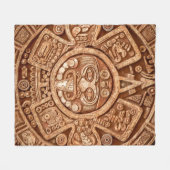 Heidenschmuck eines Stammes Maya-Textur Fleecedecke (Vorderseite (Horizontal))