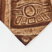 Heidenschmuck eines Stammes Maya-Textur Fleecedecke (Ecke)