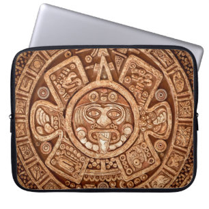 Heidenschmuck eines Stammes Maya-Textur Laptopschutzhülle